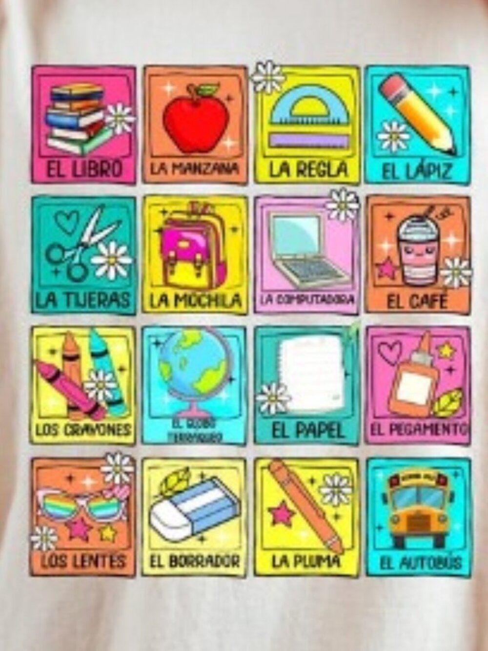 Spanish Teacher T-shirt, Maestra Loteria Shirt - Picture 2 of 4